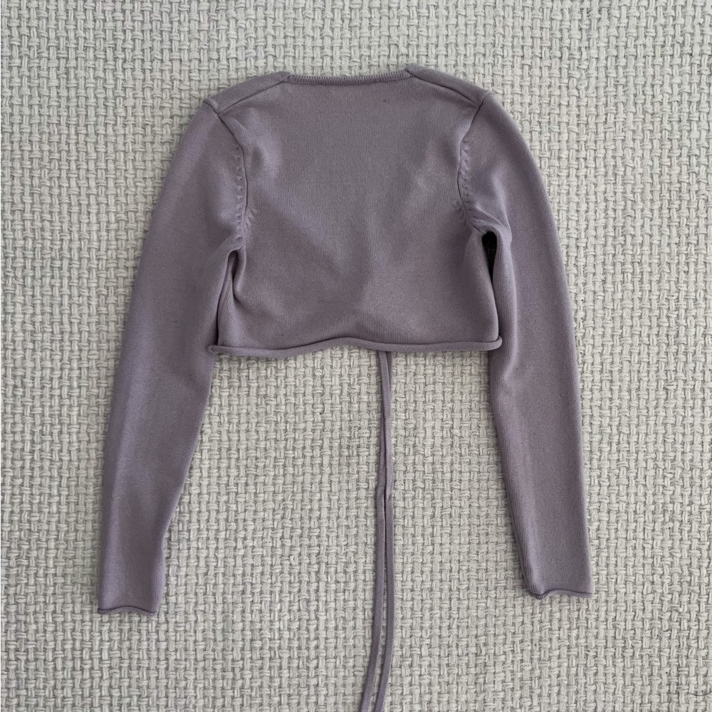 SOLD Zara Cropped Wrap Top - Picture 5 of 5